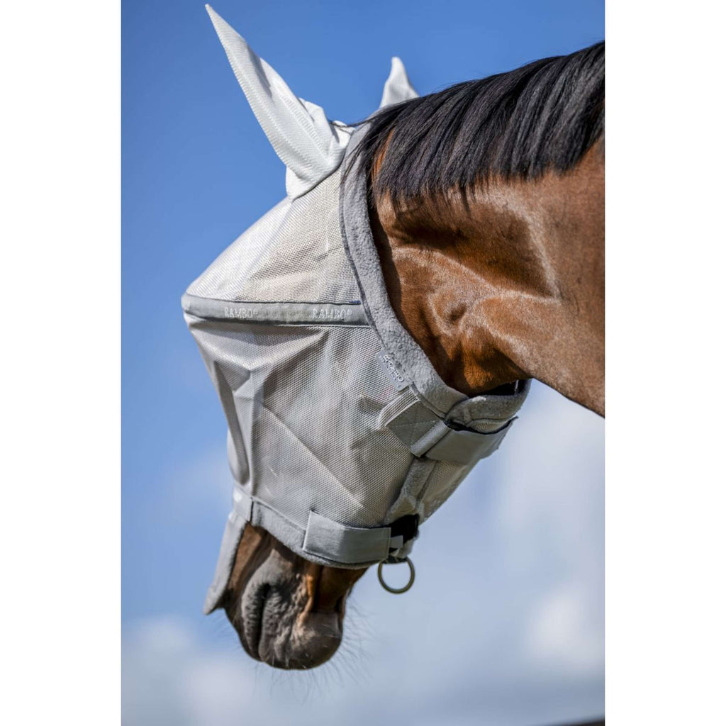 Rambo Fly Mask Plata/Gris Titanio/Plata