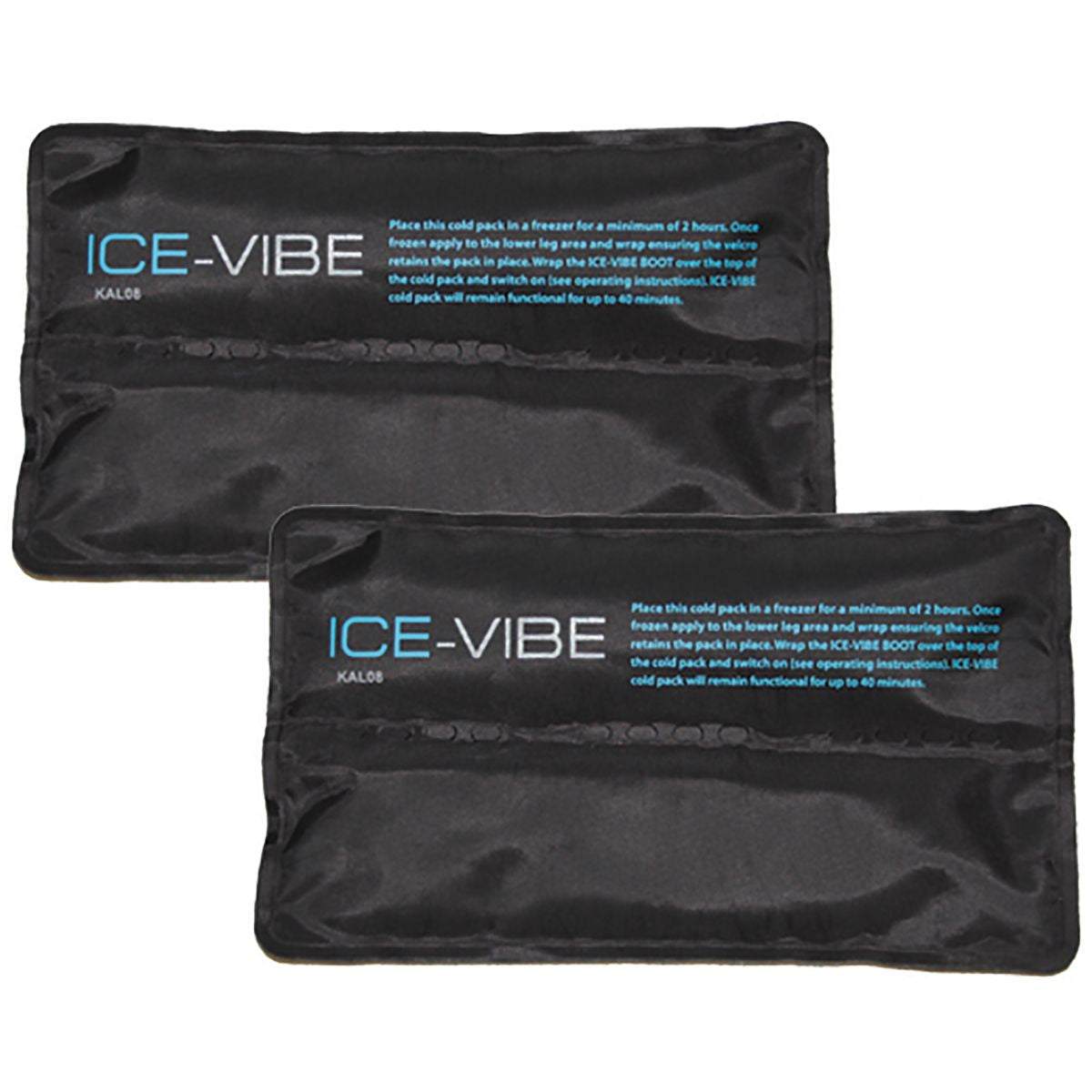 Ice-Vibe Cold Packs II 2 Piezas Negro
