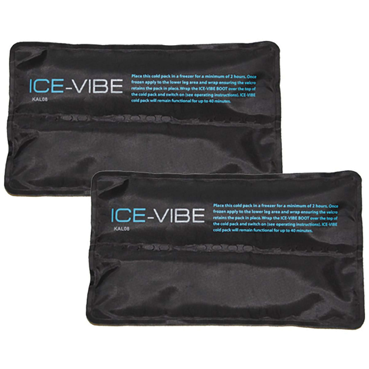 Ice-Vibe Cold Packs II 2 Piezas Negro