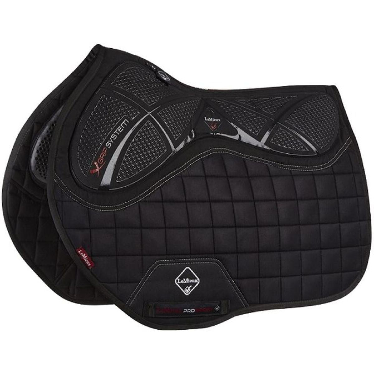 LeMieux Mantilla X-Grip Twin Square EuroJump Negro