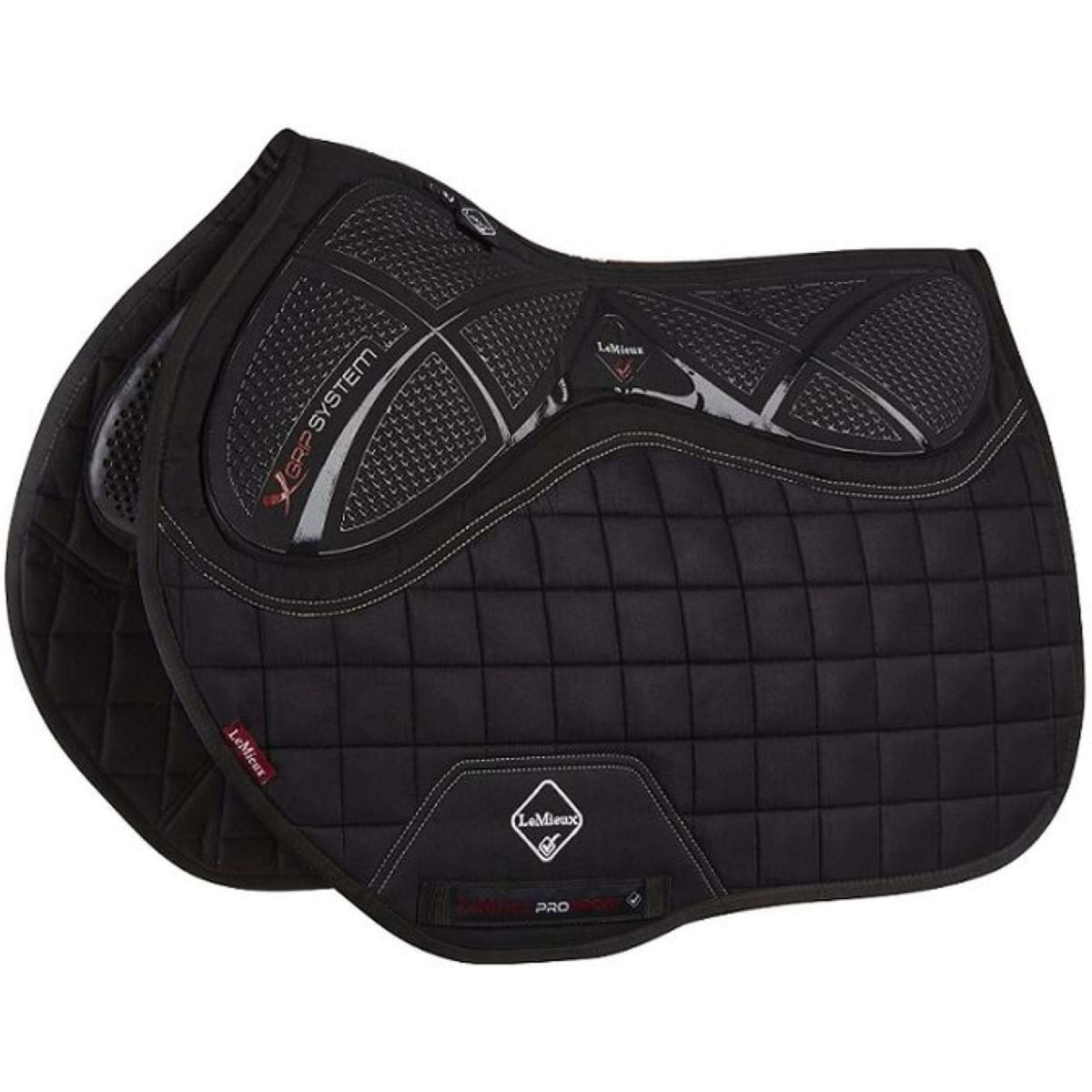 LeMieux Mantilla X-Grip Twin Square EuroJump Negro
