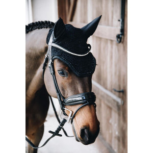 Kentucky Horsewear Cubre orejas Wellington Glitter Negro