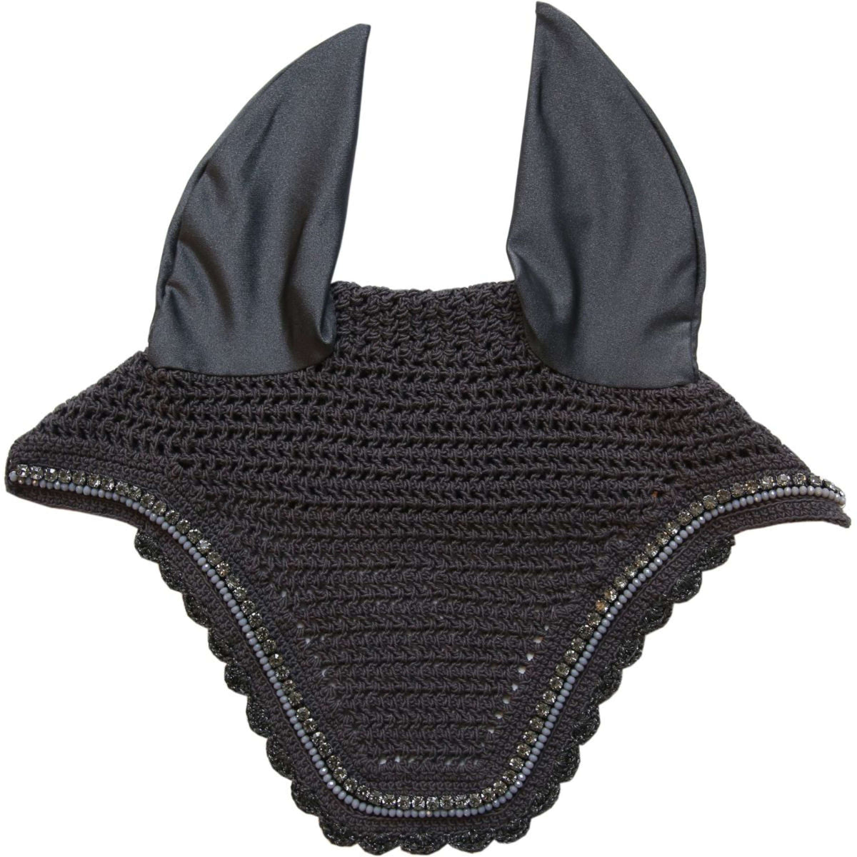 Kentucky Horsewear Cubre orejas Wellington Stone & Pearl Gris oscuro