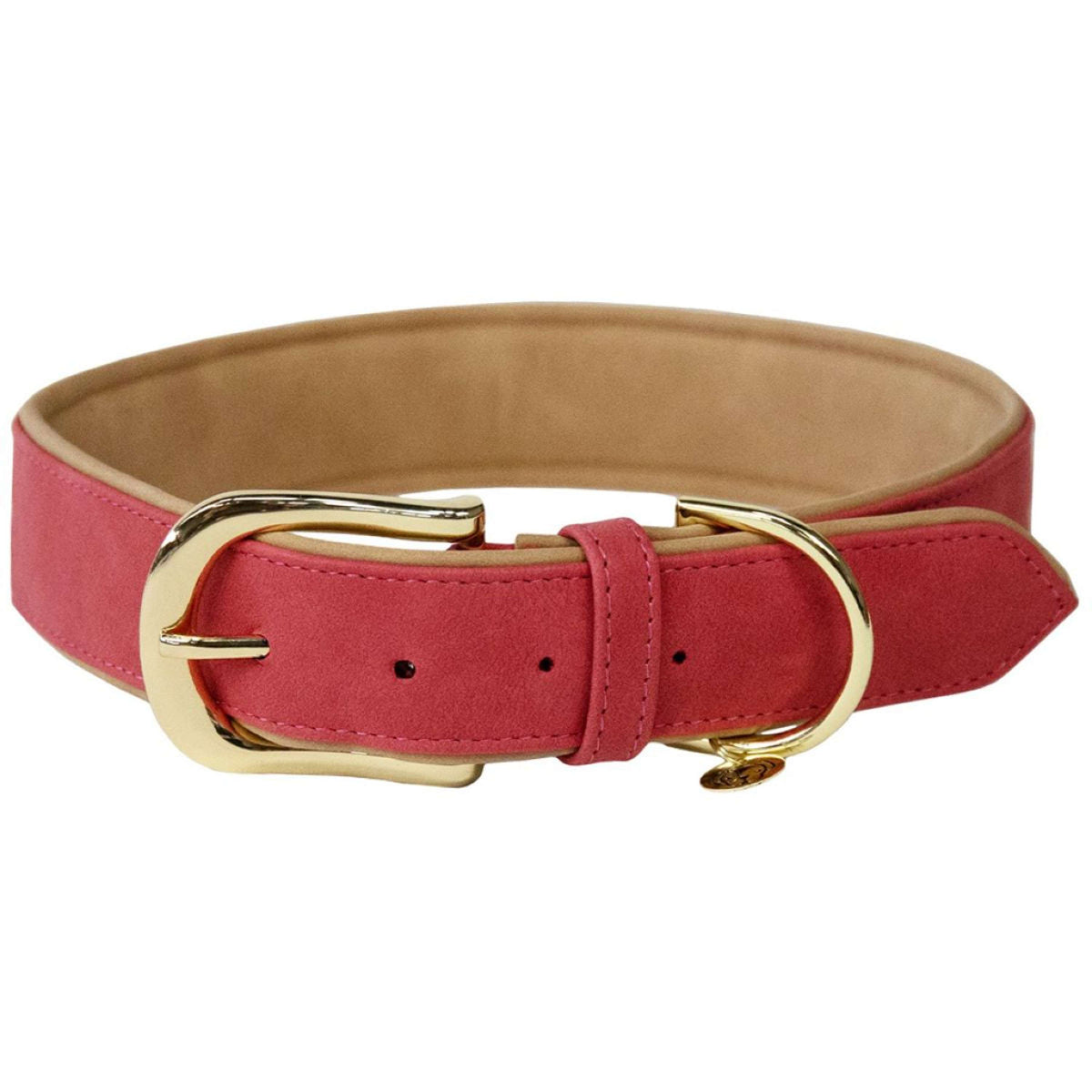 Kentucky Dogwear Collar para Perro Soft Vegan Leather Rojo/Beige