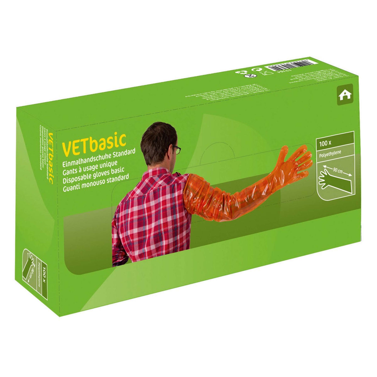 Kerbl Guante de Examinación Vetbasic Lang