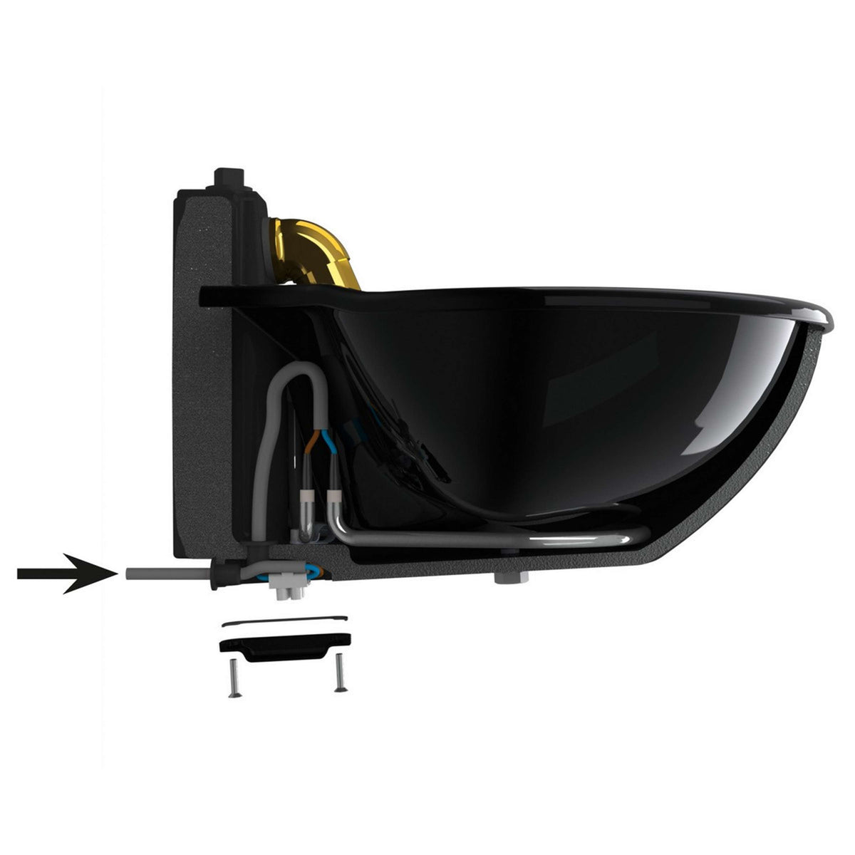 Kerbl Bebedero Calentable Esmaltado H10, 24V, 80Watt