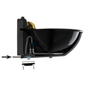 Kerbl Bebedero Calentable Esmaltado H10, 24V, 80Watt