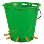Kerbl Cubo para Corderos con 6 Tetinas Verde