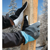 Kerbl Guante Polartex Invierno Impermeable Blanco/Azul