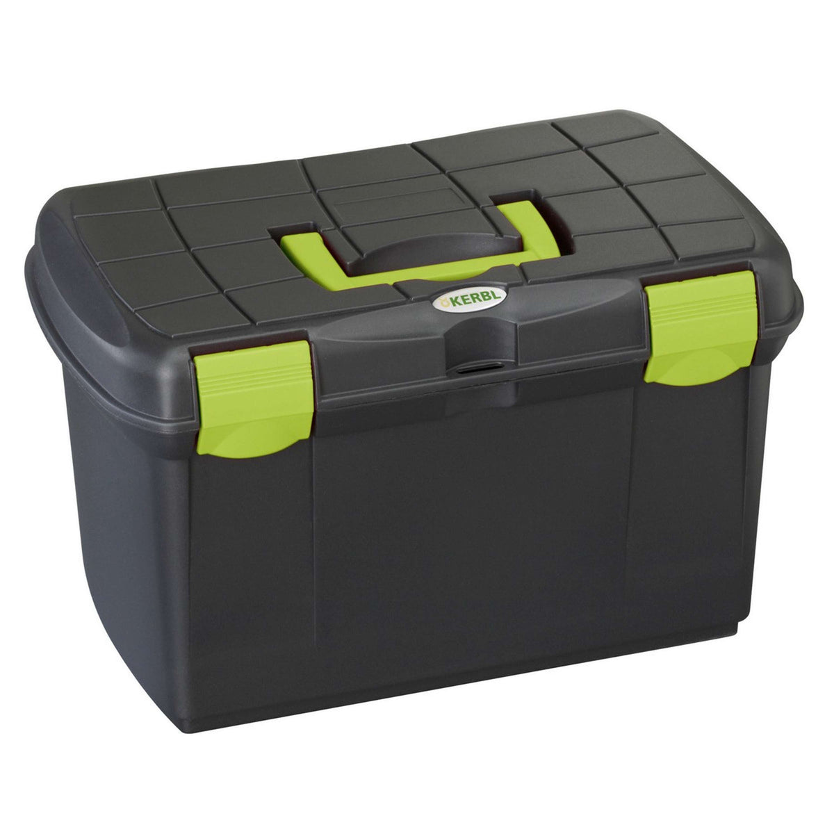 Kerbl Caja de Almacenamiento con Inserto Extraíble Negro/Pistache