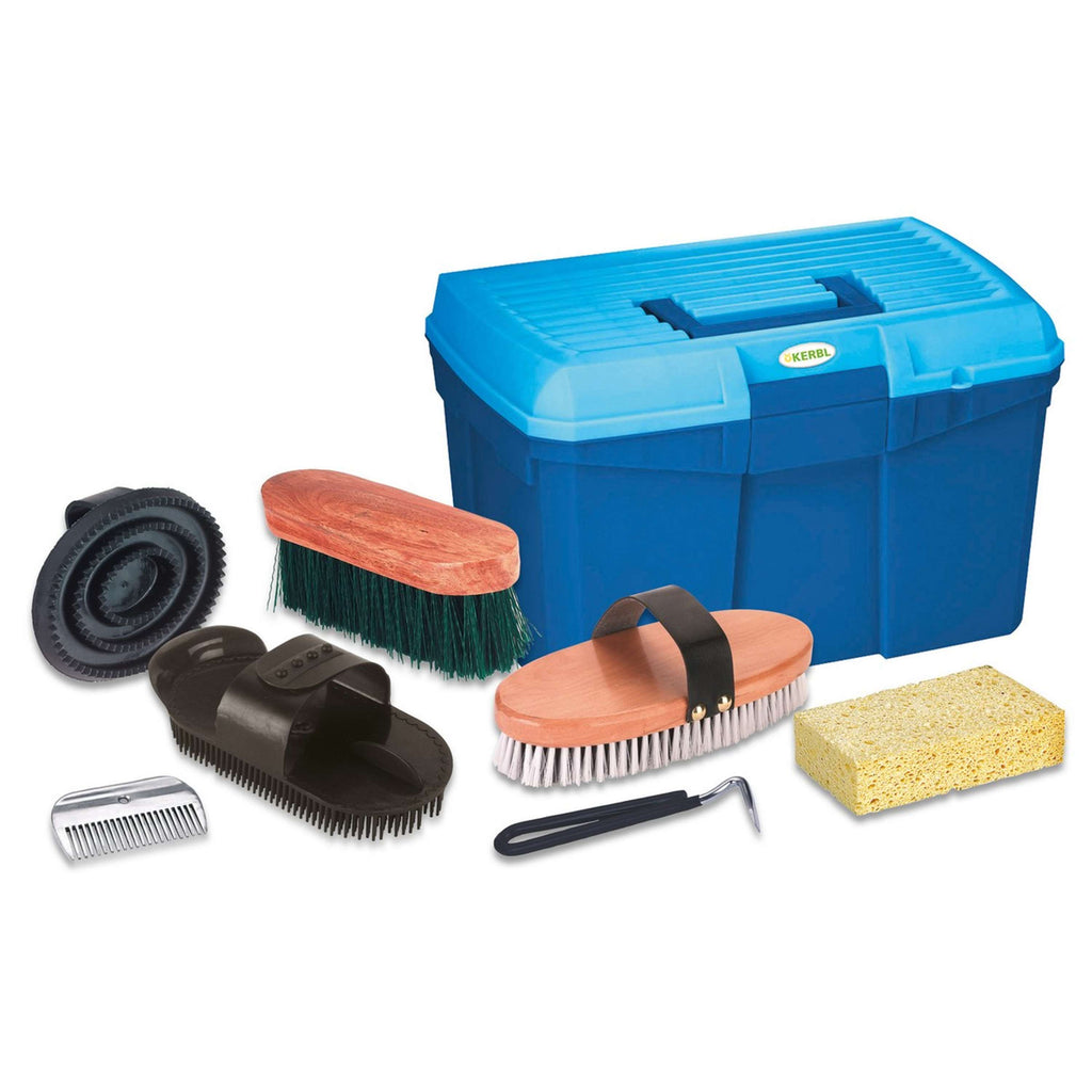 Kerbl Caja de Limpieza Completo Azul