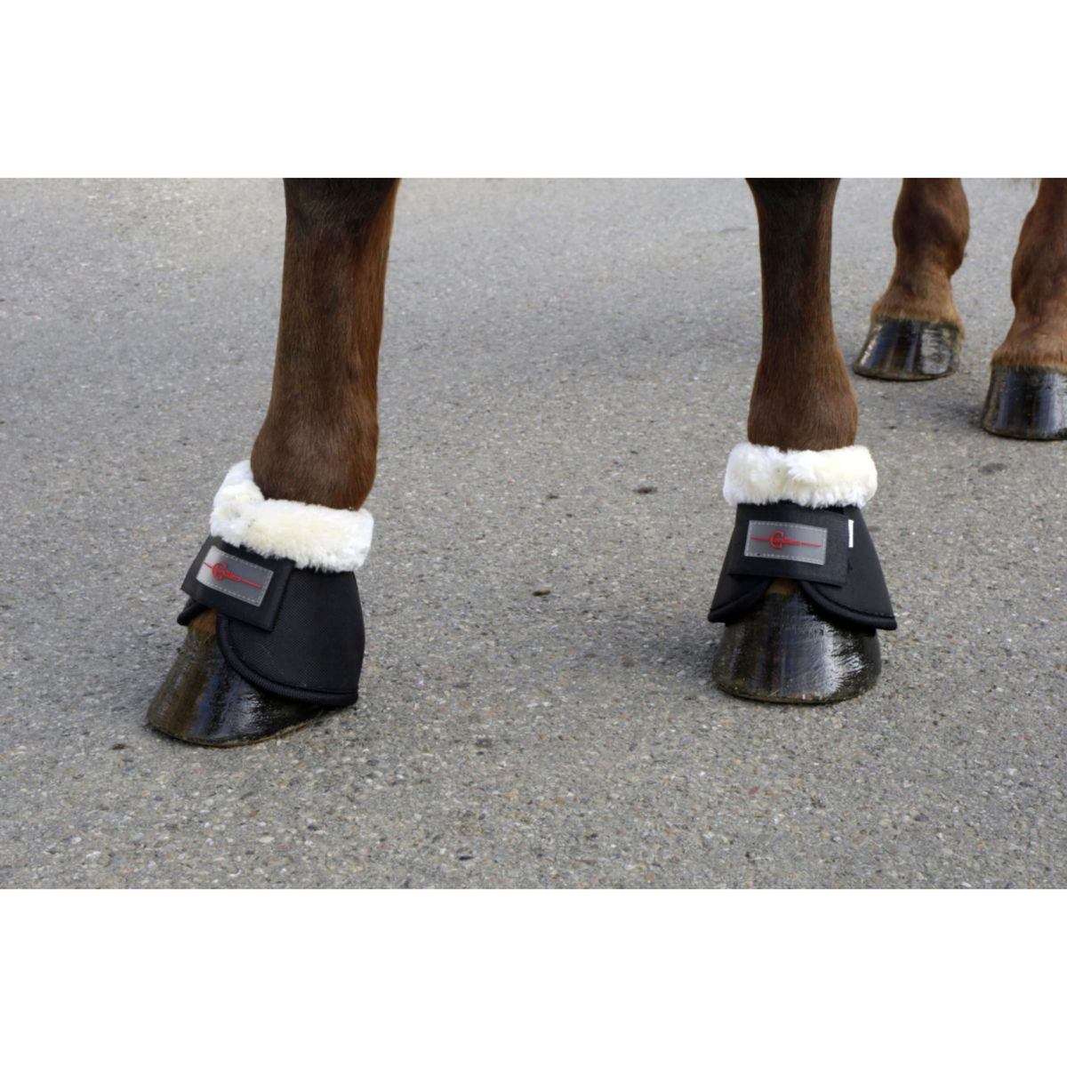 Covalliero Botas de Campana Teddy Fleece Negro