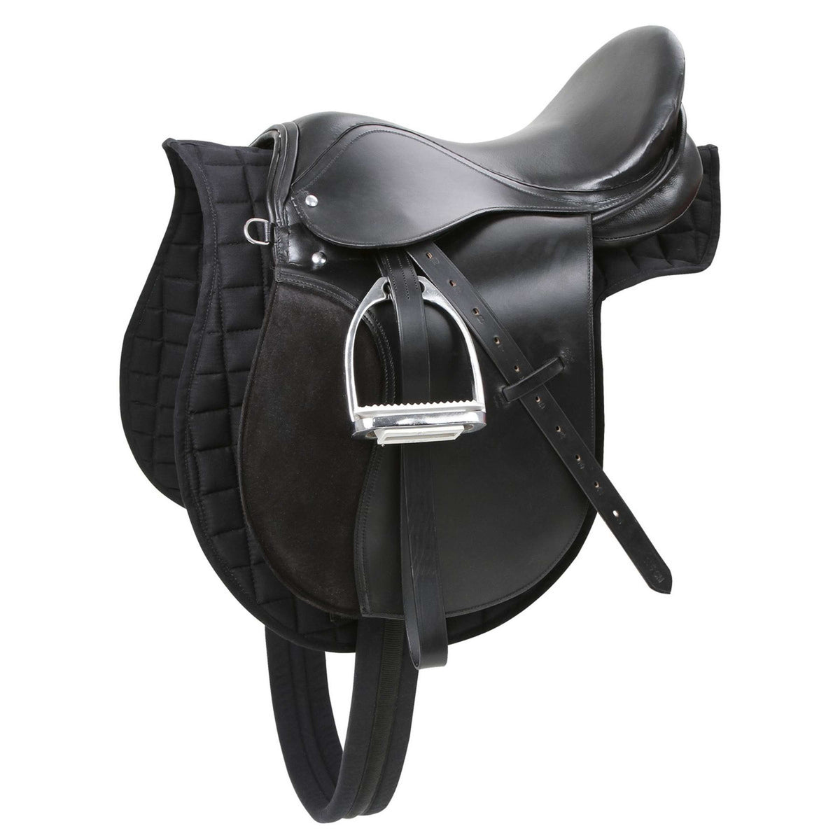 Kerbl Eurohorse Juego de Montura Mixta Negro