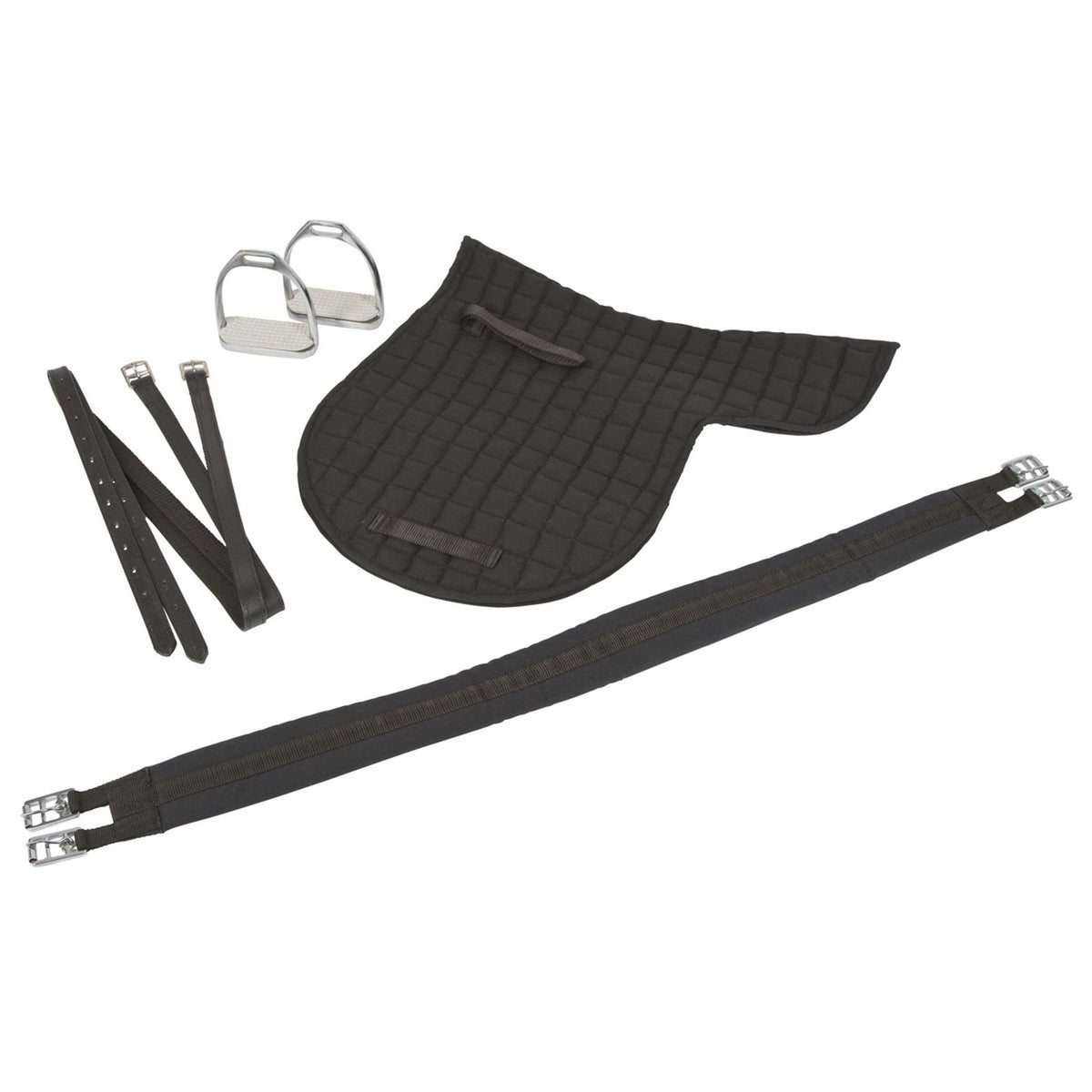 Kerbl Eurohorse Juego de Montura Mixta Negro