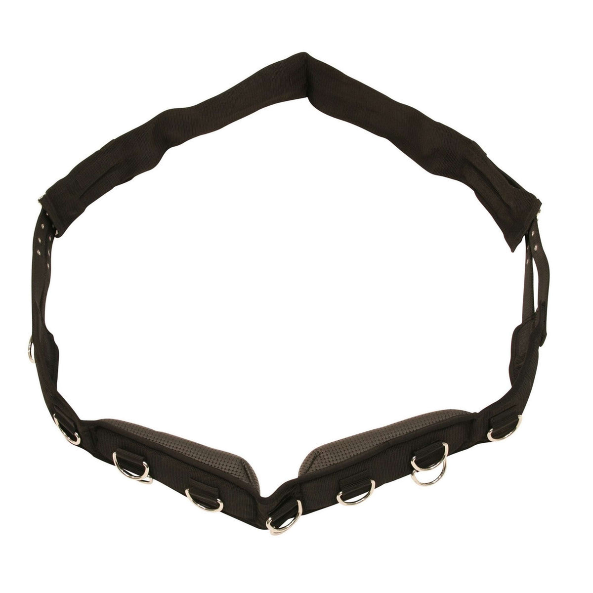 Kerbl Cinchuelo de Trabajo Eurohorse con 9 Anillas Ajustable Negro