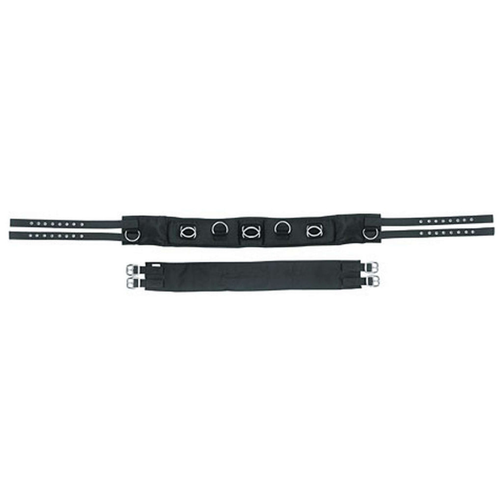 Kerbl Cinchuelo de Trabajo Eurohorse con 9 Anillas Ajustable Negro
