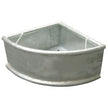 Kerbl Plato de Comida Galvanizado Esquina