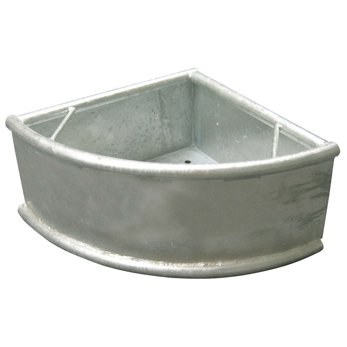 Kerbl Plato de comida Esquina Galvanizada