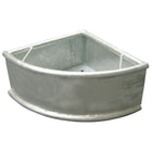 Kerbl Plato de Comida Galvanizado Esquina