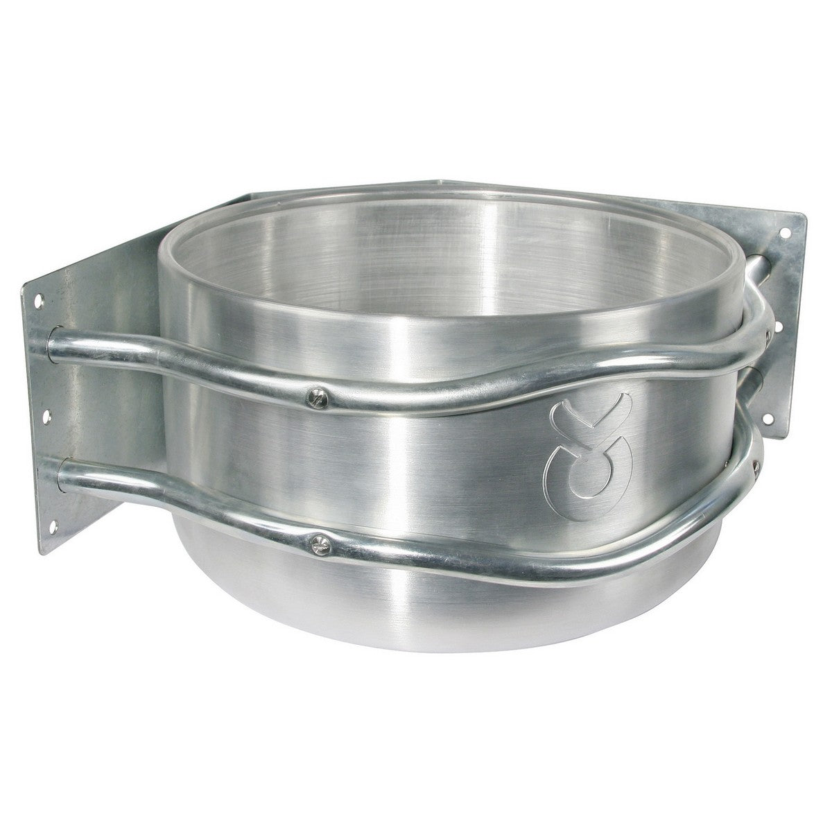 Kerbl Plato de comida Modelo de Borde Redondeado de Aluminium