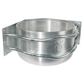 Kerbl Plato de comida Modelo de Borde Redondeado de Aluminium