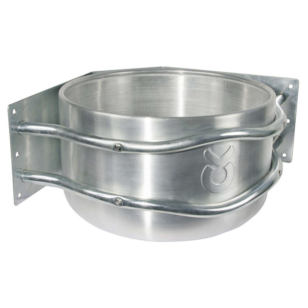Kerbl Plato de comida Modelo de Borde Redondeado de Aluminium