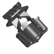 Ako Aislador de Tornillo Cordón de Alambre 10 Piezas Negro Rojo