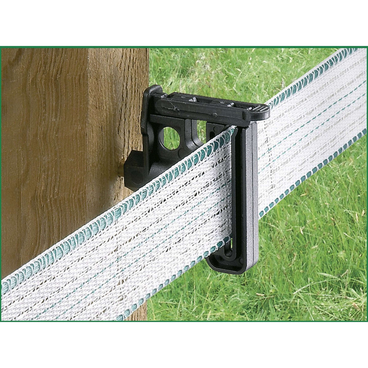 Clip Insulator Maxi Tape/Rope 6mm con Tornillo 30 Unidades