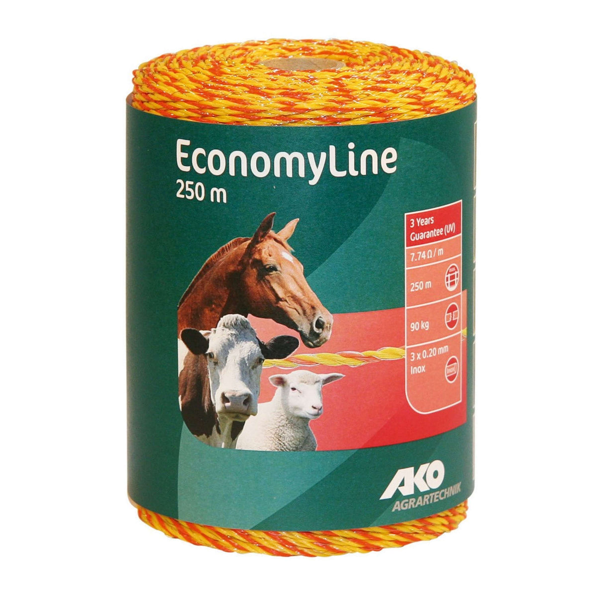 Ako Alambre para Cercas Economyline Naranja amarillo