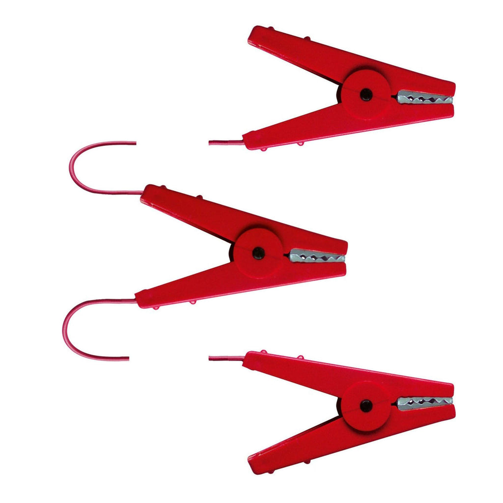 Ako Pinza Cocodrilo 3 Piezas Desviado Rojo