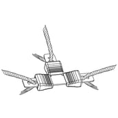 Ako Kit de Reparación Litzclip 8 piezas Galvanizado