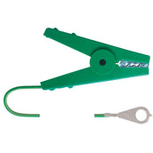 Ako Pinza Cocodrilo Cable de conexión a tierra Verde