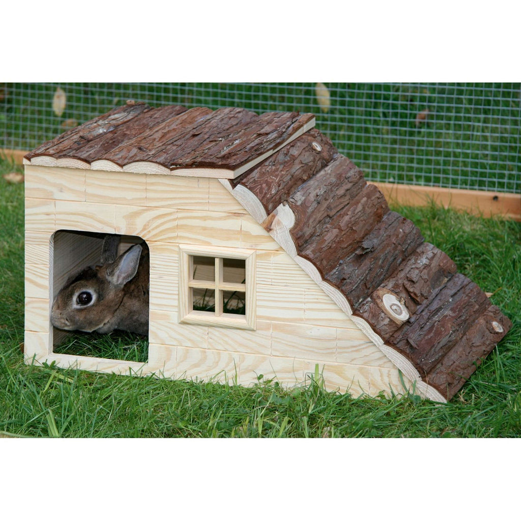 Kerbl Casa para Conejos Nature Plus con Escalera Madera