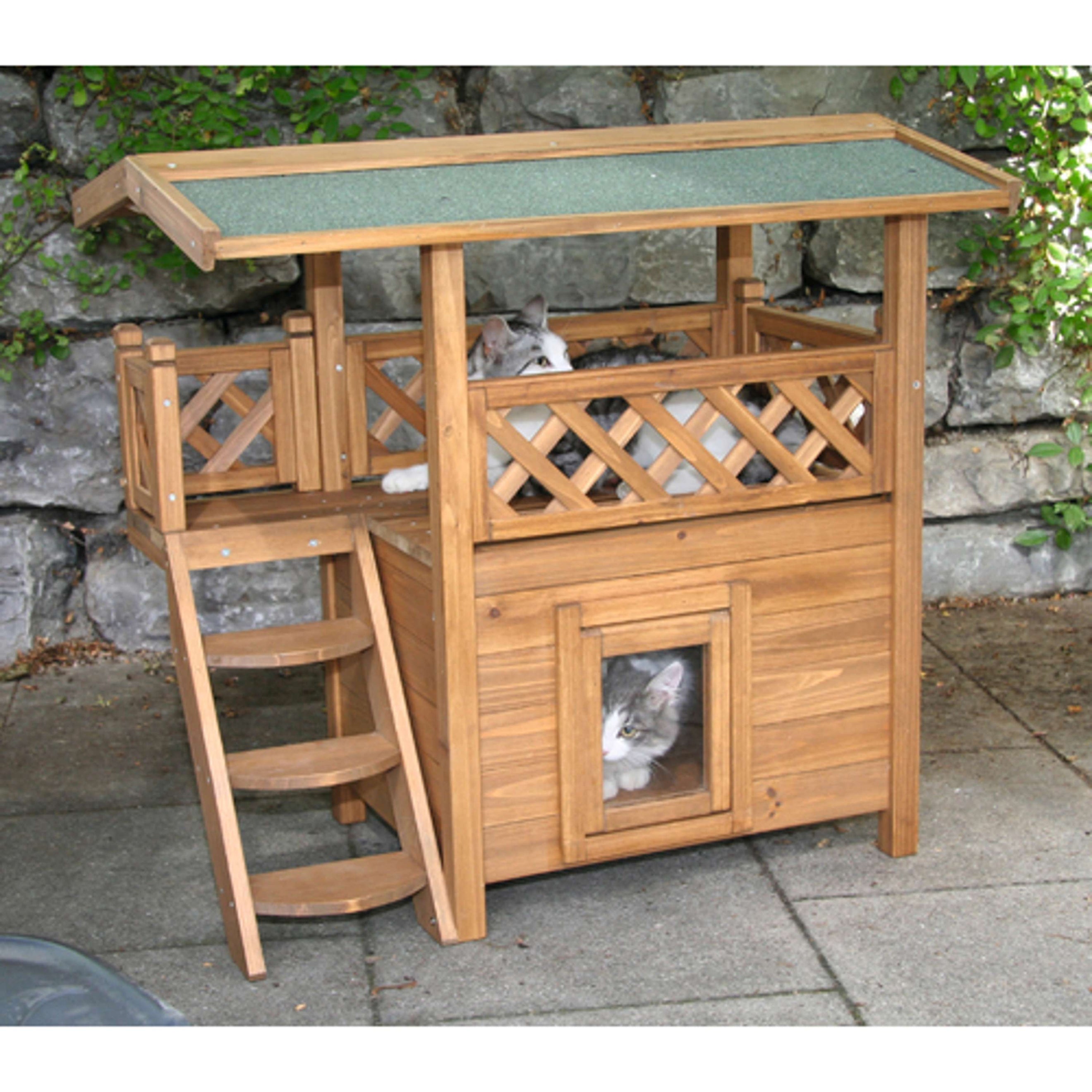 Kerbl Casa para Gatos Lodge Madera
