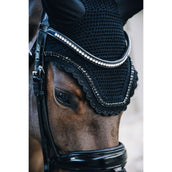 Kentucky Horsewear Cubre orejas Wellington Stone & Pearl Negro