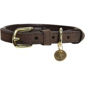Kentucky Dogwear Collar Velvet Cuero Marron