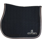 Kentucky Horsewear Mantilla de Salto Fishbone Cuero Negro