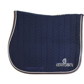 Kentucky Horsewear Mantilla de resorte Fishbone Cuero Navy