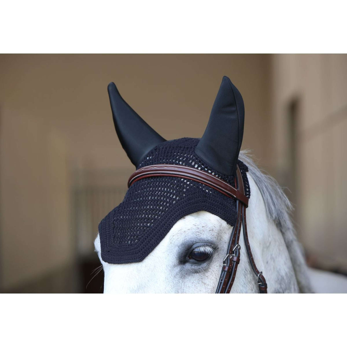 Kentucky Horsewear Cubre orejas Wellington Soundless Negro
