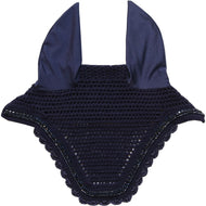 Kentucky Horsewear Cubre orejas Wellington Stone & Pearl Soundless Dark Navy
