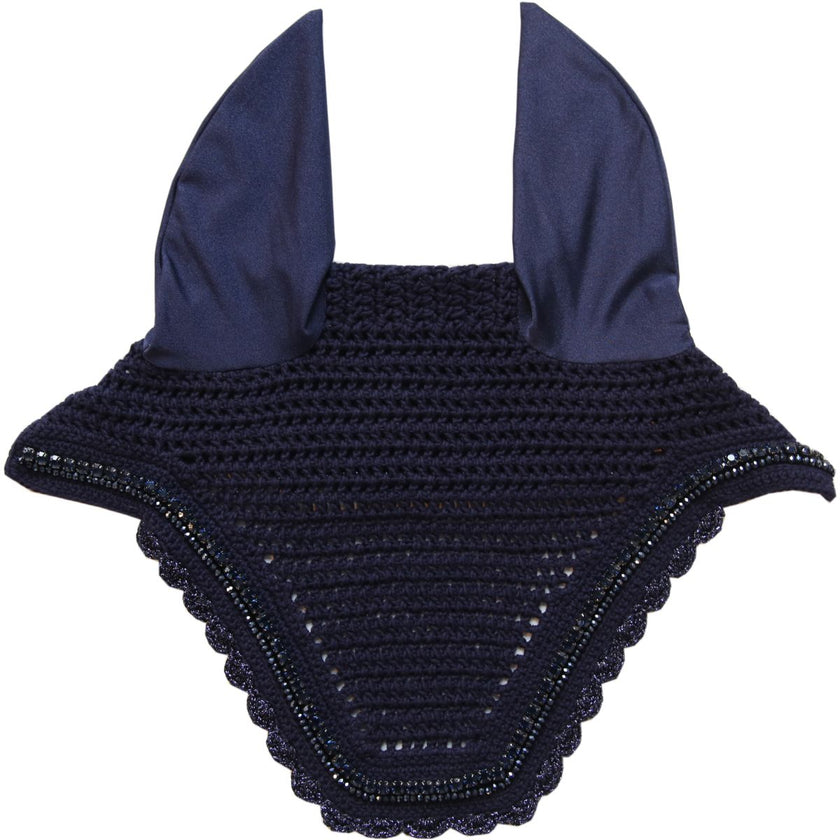 Kentucky Horsewear Cubre orejas Wellington Stone & Pearl Soundless Dark Navy