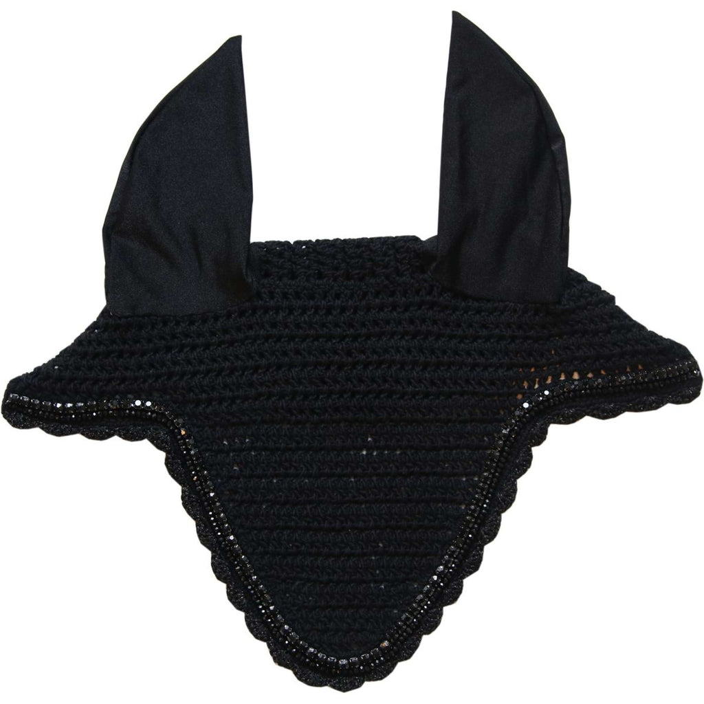 Kentucky Horsewear Cubre orejas Long Stone & Pearl Negro