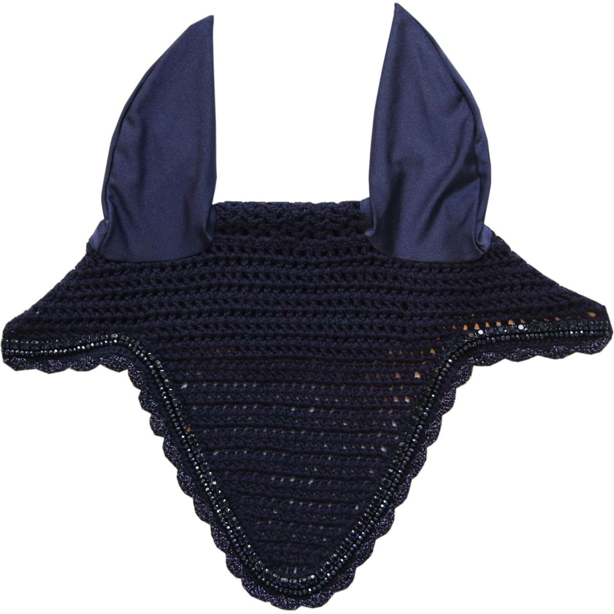 Kentucky Horsewear Cubre orejas Long Stone & Pearl Soundless Dark Navy