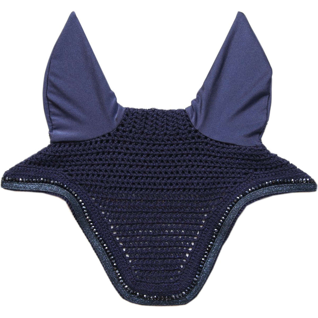 Kentucky Horsewear Bonete para Orejas Wellington Purpurina Navy