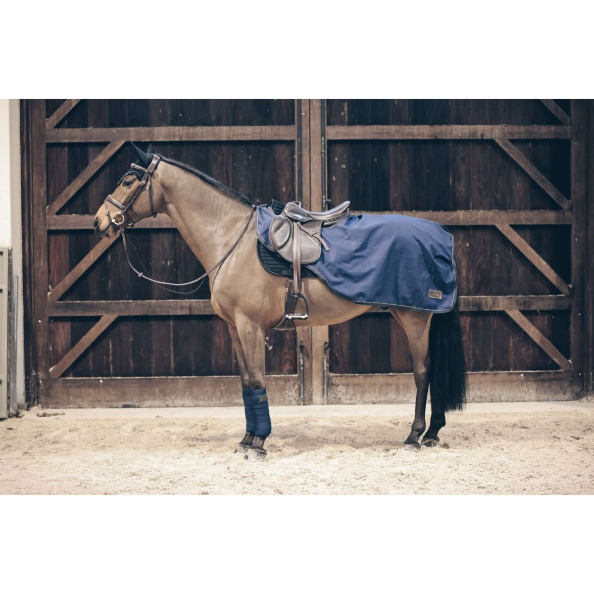 Kentucky Horsewear Manta de ejercicio Todo clima 160g Navy