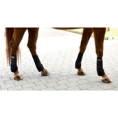 Kerbl Botas para Tendones Synthetisch Kautschuk 4er Set Negro