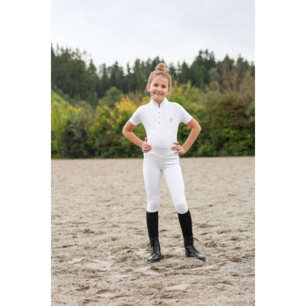 Covalliero Legging de Equitación ClassicStar Niños Blanco