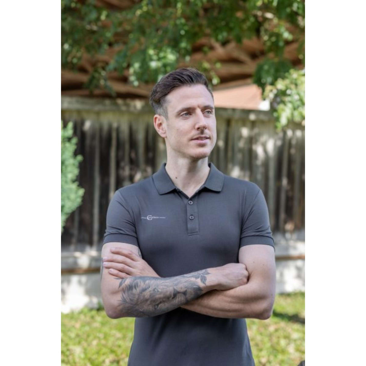 Covalliero Polo para Hombre Grafito