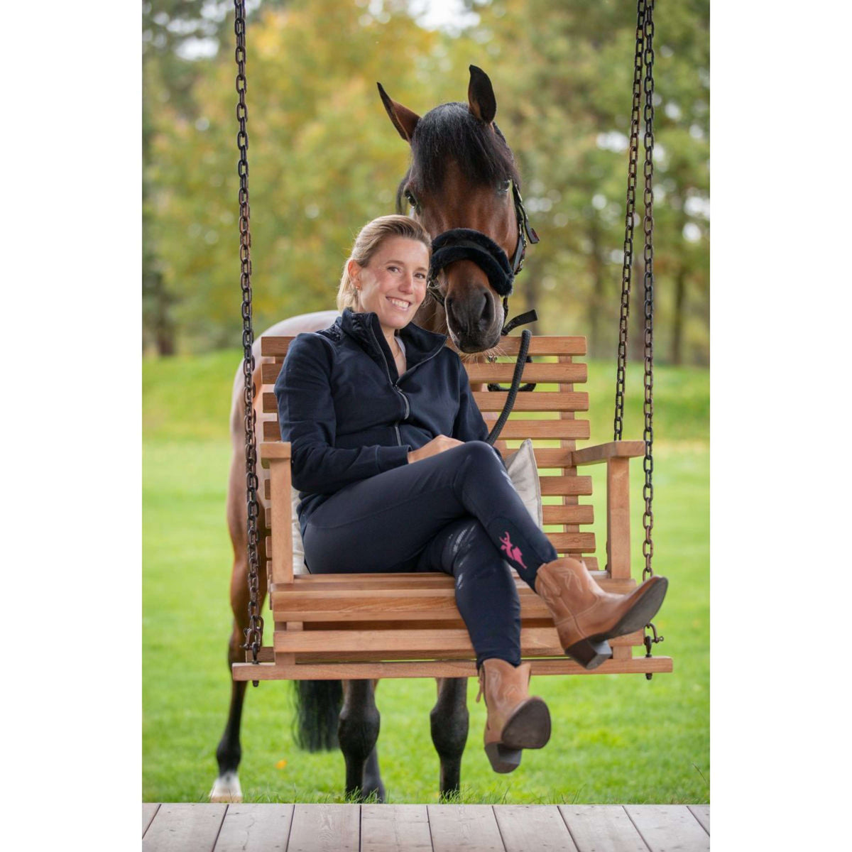 Covalliero Pantalones Janne x PinkRibbon Dark Navy