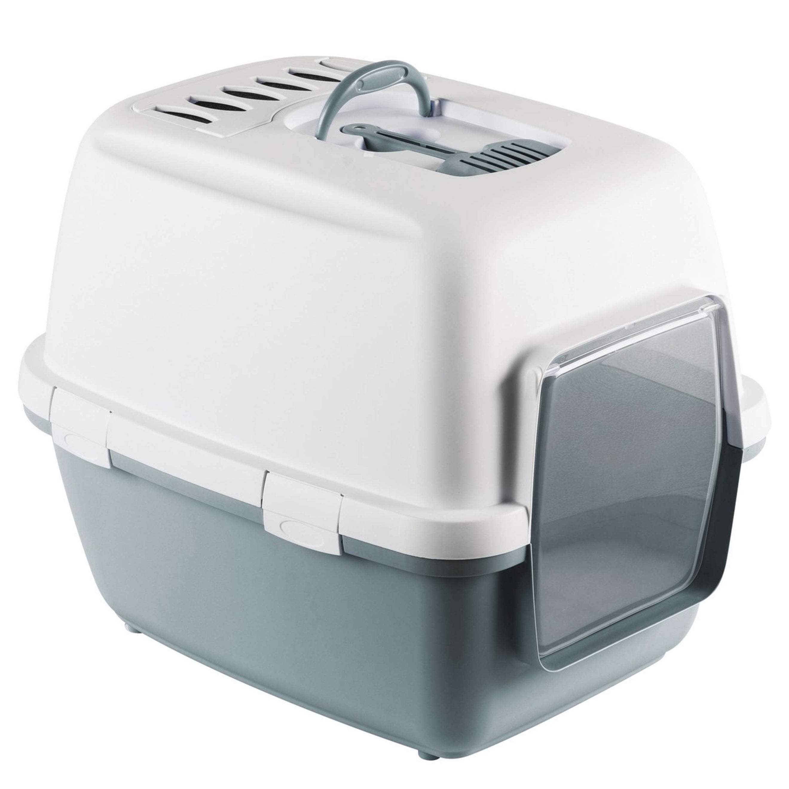 Kerbl Caja de Arena para Gato Azul / Blanco